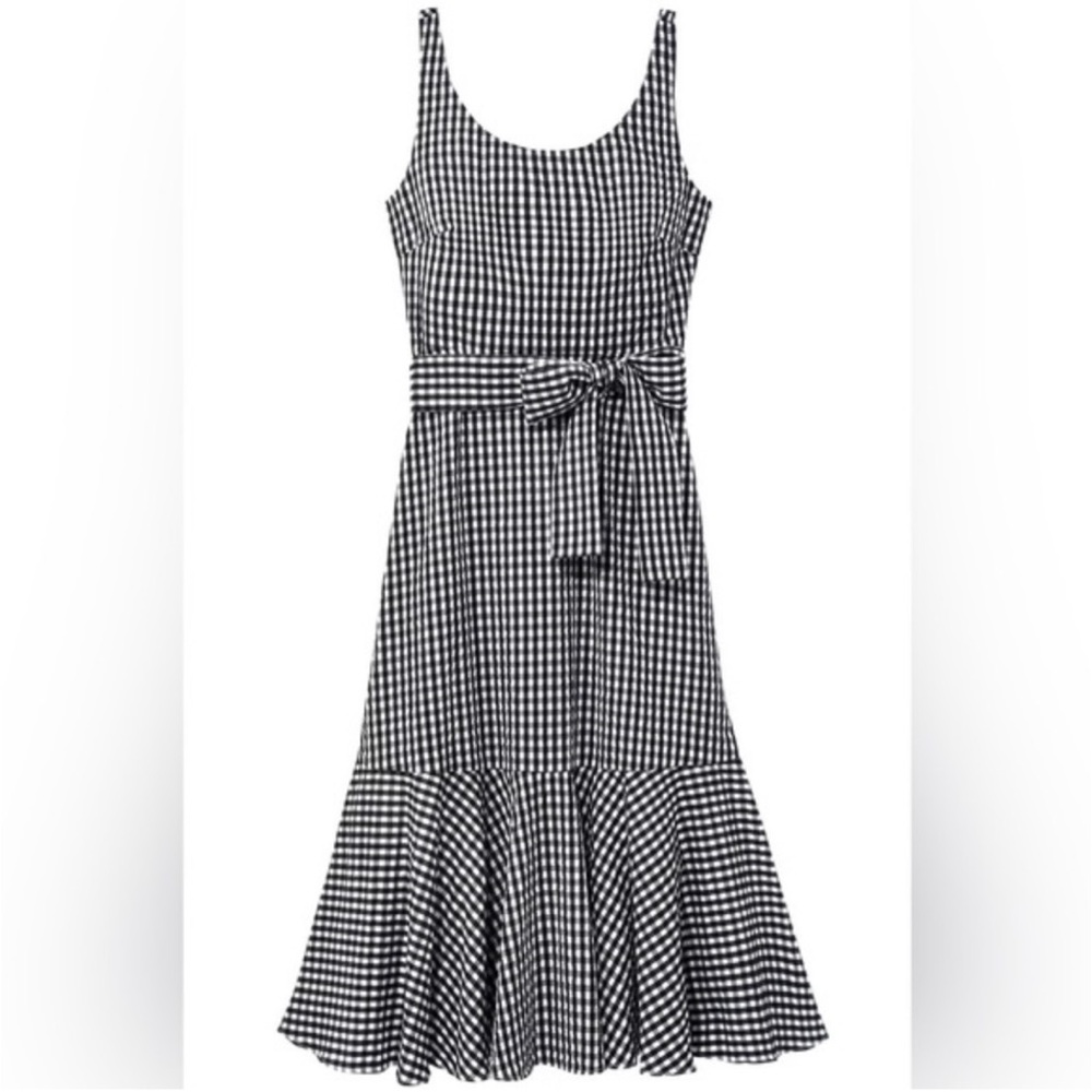 J. Crew Gingham Ruffled Midi- worn a few times.‎ Great shape . 108 retail